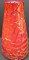 Zsolnay cracked-ox blood glaze vase