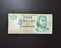 200 Forint 1998 FA, VG+