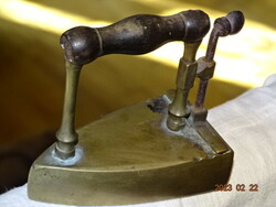 Antique small size small mini (10 cm) copper iron iron + insert rare !!!!
