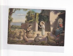 Hv:87 religious antique Easter greeting card