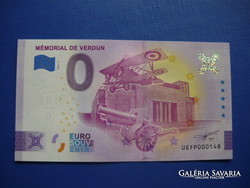 France 0 euros 2022! Verdun Battle Monument! Airplane cannon! Unc!