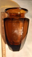 Jelzett Moser üveg váza