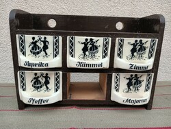 Antique Wall Porcelain Spice Set. 5 pcs. Negotiable!