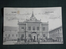 Postcard, Novi Sad, Bishop's Palace skyline detail with people, 1900