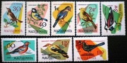 S1861-8 / 1961 Madarak III. - erdők -Mezők madarai bélyegsor postatiszta