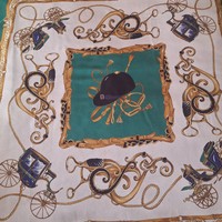 Italian silk scarf, giant size