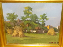 Ferenc Artner (doba 1904 - szombathely 1981): under gardens oil painting gallery owner !!!