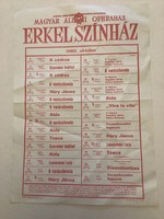 Erkel Színház plakátja .