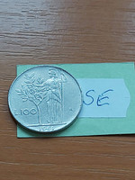 Italy 100 lira 1964, goddess Minerva, stainless steel se