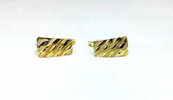 Engraved gold earrings (zal-au124477)
