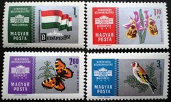 S1823-6 / 1961 Nemzetközi Bélyegkiállítás ( ezüst ) bélyegsor postatiszta