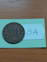 Czechoslovakia 50 haleru 1964 bronze sa