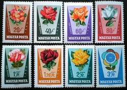 S1907-14 / 1962 Rózsák I. bélyegsor postatiszta