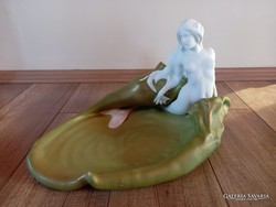 Antique ernst wahliss vienna austrian art nouveau offering with mermaid