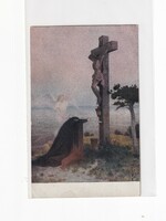 Hv:95 religious antique greeting card 1920