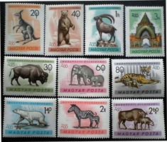 S1786-95 / 1961 Budapesti Állatkert I. bélyegsor postatiszta