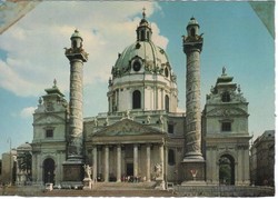 Képeslap 0078 (Ausztria)  Bécs Károly templom   postatiszta