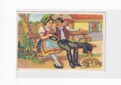 H:102 Húsvéti antik Üdvözlő képeslap postatiszta 01