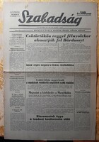 1946. Szabadság, Bárdossy akasztása