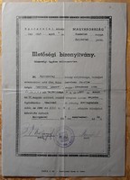 Certificate of citizenship - andrássy sarolta