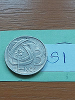 Czechoslovakia 3 crowns 1968 copper-nickel si