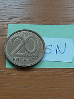 Belgium belgique 20 francs 1994 nickel-bronze, ii. King Albert sn