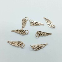 Stainless steel pendant angel wings rose gold