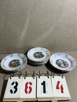 German khala plates, porcelain, 18 pcs. Flawless. 3614