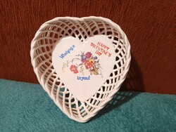 B k Hungarian porcelain openwork beautiful ring holder Valentine's Day surprise :)