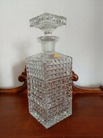 Elegant oberglas crystal whiskey bottle