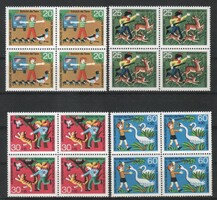 Összefüggések 0222  (Bundes) Mi 711-714      16,00 Euró postatiszta