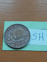 English England 1/2 penny 1962 ii. Queen Elizabeth, bronze sh
