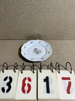 Zsolnay porcelán tányér, lapostányér, 1 db, pótlásra.24,5 cm-es 3617