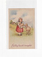 H:117 antique Easter greeting card