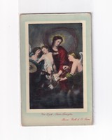 HV:98 Vallásos Húsvéti antik Üdvözlő képeslap posztatiszta
