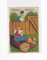 H:101 Easter antique greeting card