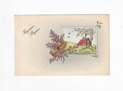 H:104 Easter antique greeting card