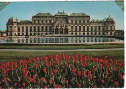 Postcard 0080 (Austria) Vienna Belvedere Castle post office