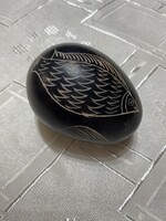 Hand carved marble egg
