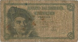 5 peseta pesetas 1948 Spanyolország 1.
