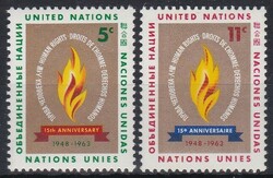 1963 ENSZ New York, Az Emberi Jogok Nyilatkozatának 15. évfordulója **