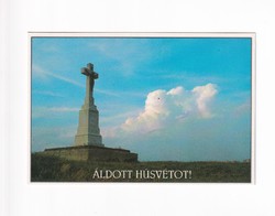H:136 Vallásos Húsvéti Üdvözlő képeslap postatiszta