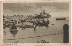 Ba - 544 Akinek a Balaton a szép Emlék  Balatonfüred fürdő, hajókikötő 1924