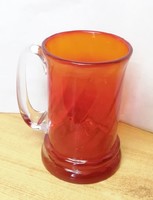 A modern glass artefact. Ludwik fiedorowicz red wine jug