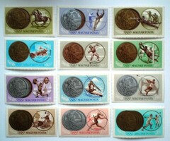 S2141-52 / 1965 Olimpiai érmesek I. bélyegsor postatiszta