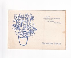 H:134 Nőnapi Üdvözlő képeslap "Csongrád megyei Élelmiszerkisker"