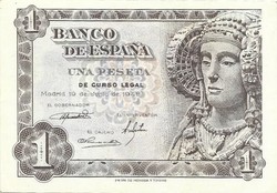 1 peseta 1948 Spanyolország 2. aUNC