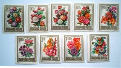 S2163-71 / 1965 Felszabadulás  V. - Virág bélyegsor postatiszta
