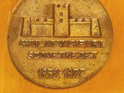 Gyula iron industry cooperative 1952-1977 plaque