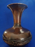 Retro industrial artist bronze vase